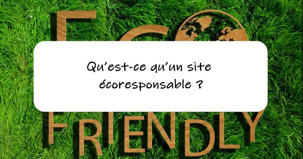 Site écoresponsable